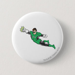 Green Lantern Punches 2 Inch Round Button