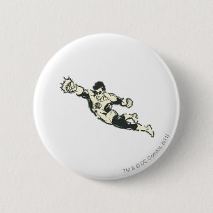 Green Lantern Punches Grunge 2 Inch Round Button