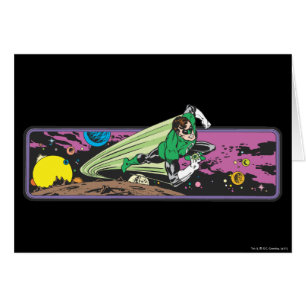 Green Lantern Races Thru Space