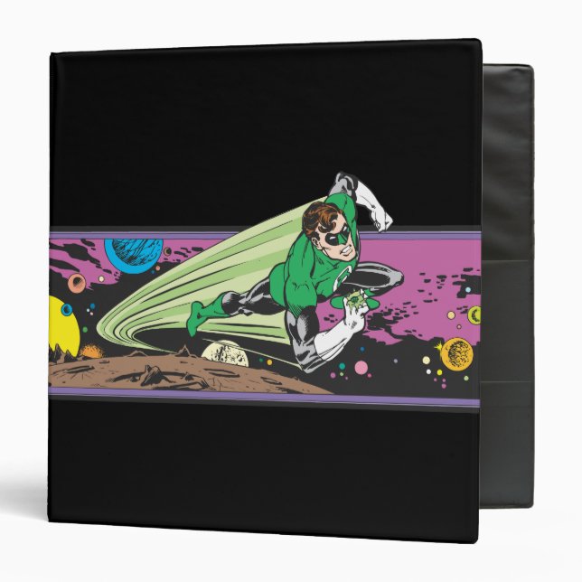 Green Lantern Races Thru Space Binder (Front/Inside)