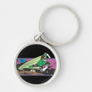 Green Lantern Races Thru Space Keychain