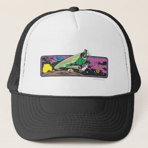 Green Lantern Races Thru Space Trucker Hat