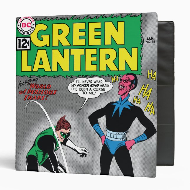 Green Lantern Removes Ring Binder (Front/Inside)