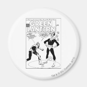 Green Lantern Removes Ring, Black and White Magnet