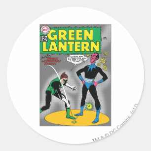 Green Lantern Removes Ring Classic Round Sticker
