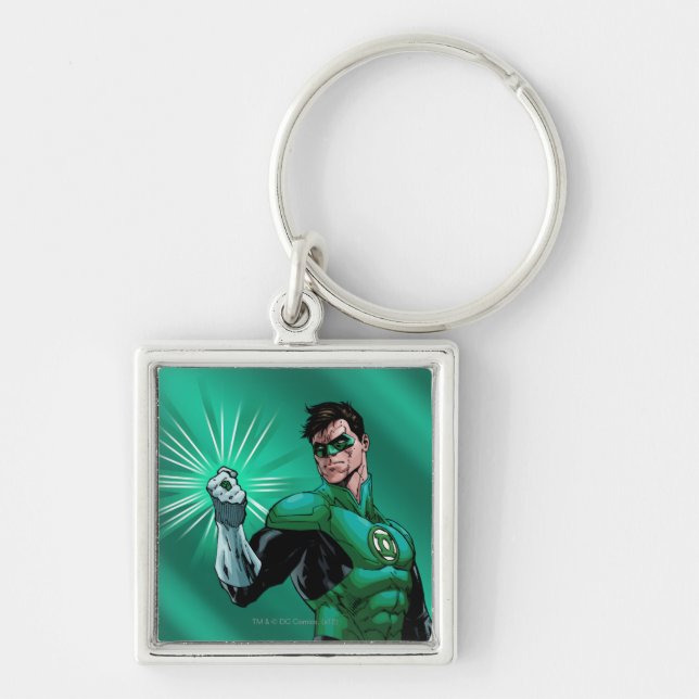 Green Lantern & Ring Keychain (Front)