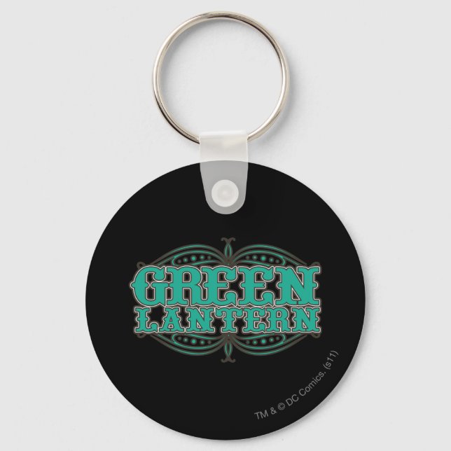 Green Lantern Showtime Letters Keychain (Front)