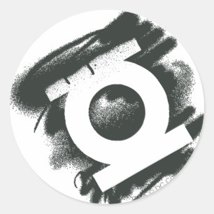 Green Lantern Spray Symbol Classic Round Sticker