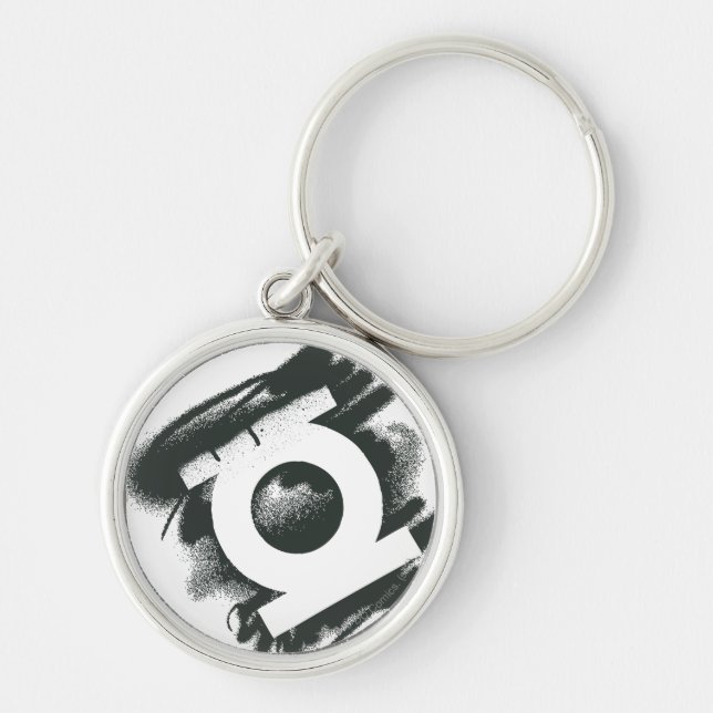 Green Lantern Spray Symbol Keychain (Front)