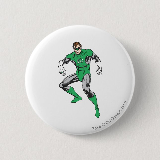 Green Lantern Squats 2 Inch Round Button (Front)