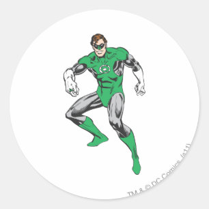 Green Lantern Squats Classic Round Sticker