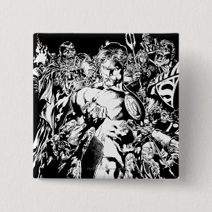 Green Lantern Surrounded 2 Inch Square Button