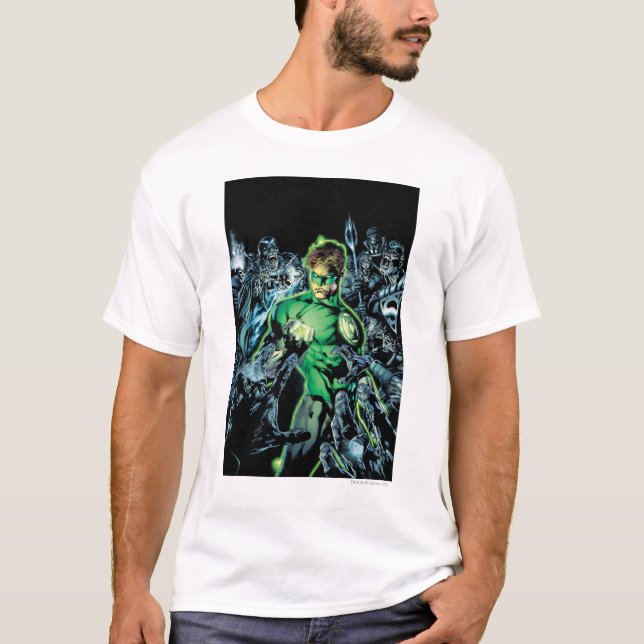 Green Lantern Surrounded - Colour T-Shirt (Front)
