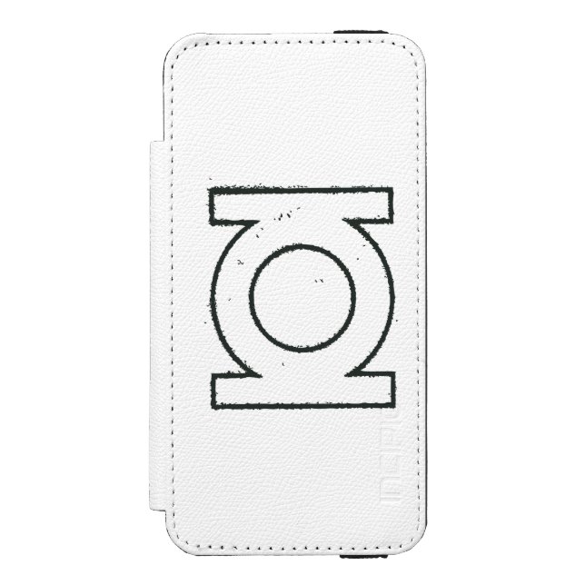Green Lantern Symbol BW Incipio iPhone Wallet Case (Folio Front)