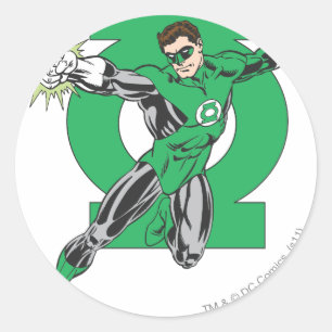 Green Lantern & Symbol Classic Round Sticker