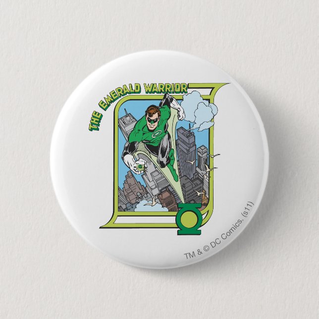 Green Lantern - The Emerald Warrior 2 Inch Round Button (Front)