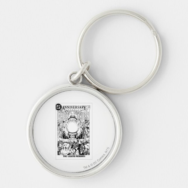 Green Lantern - The Legend Reborn, Black and White Keychain (Front)