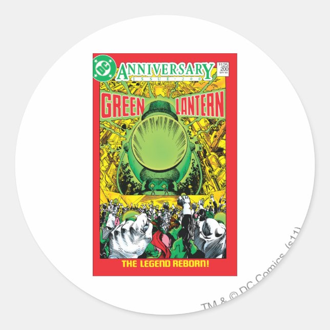 Green Lantern - The Legend Reborn Classic Round Sticker (Front)