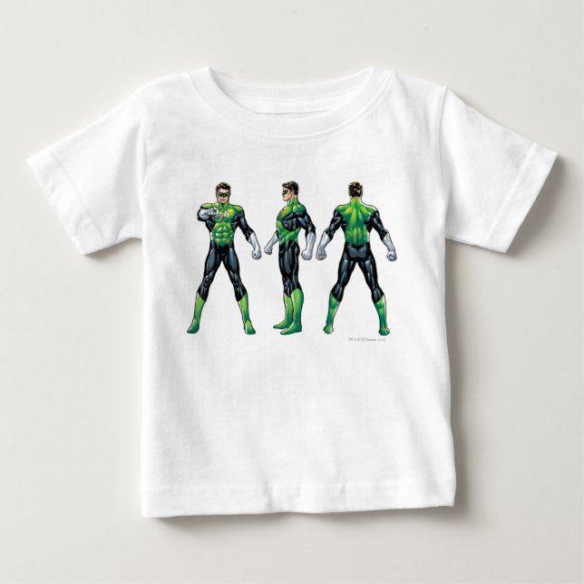 Green Lantern Three Views Baby T-Shirt (Front)