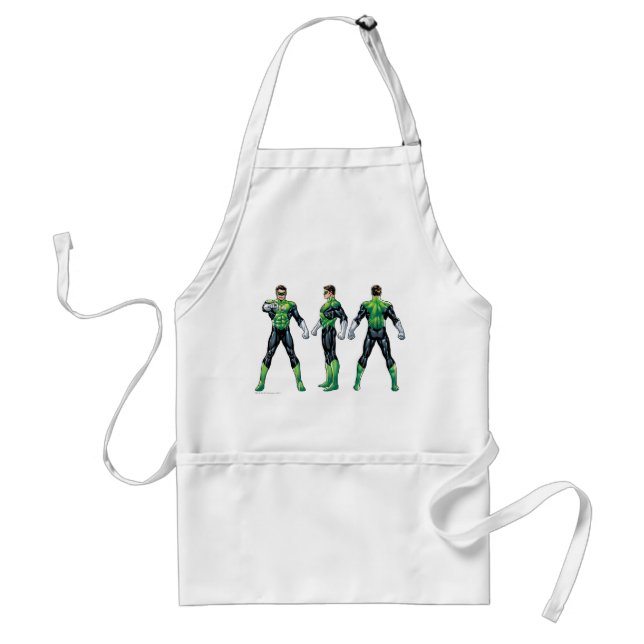 Green Lantern Three Views Standard Apron (Front)