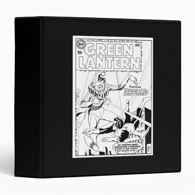Green Lantern vs Clown, Black and White Binder (Front/Spine)