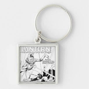 Green Lantern vs Clown, Black and White Keychain