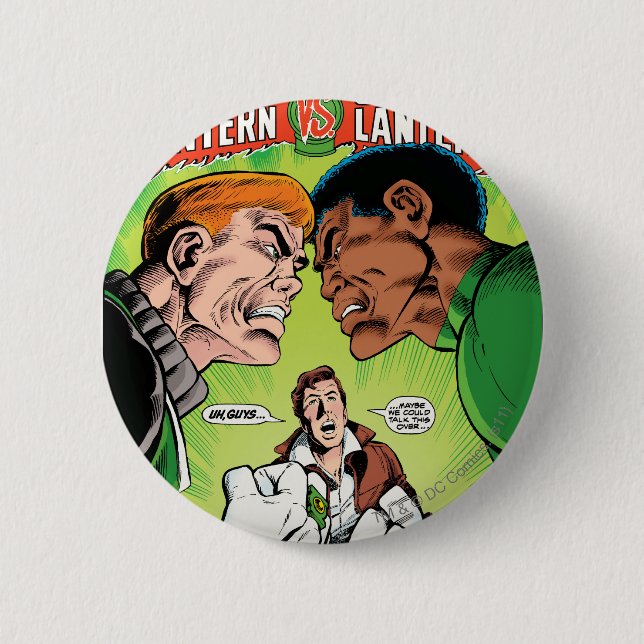 Green Lantern vs Green Lantern 2 Inch Round Button (Front)