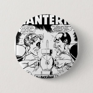 Green Lantern vs Sinestro, Black and White 2 Inch Round Button