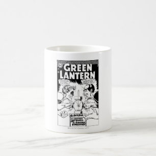 Green Lantern vs Sinestro, Black and White Coffee Mug