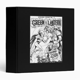 Green Lantern vs The Wizard of Odds, Black and Whi Binder