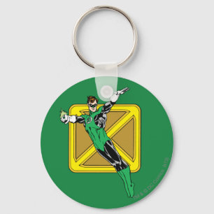 Green Lantern  with Background Keychain