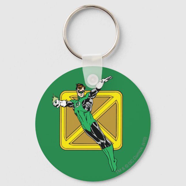 Green Lantern  with Background Keychain (Front)