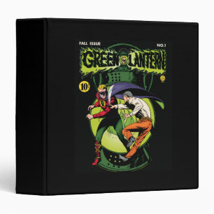 Green Lantern with cape in fight Binder