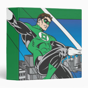 Green Lantern with City Background Binder