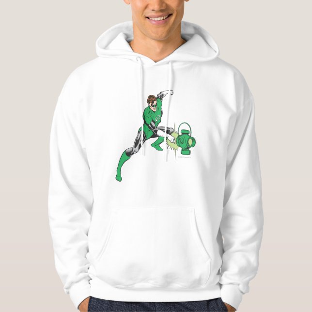Green Lantern with Lantern 2 Hoodie (Front)