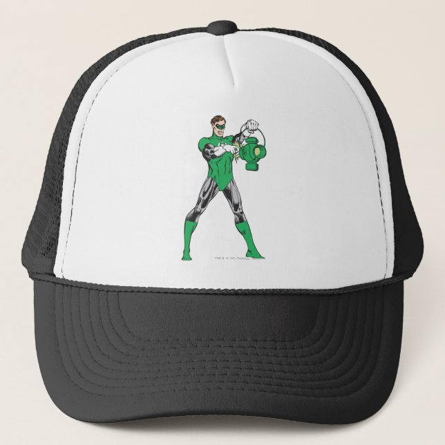 Green Lantern with Lantern Trucker Hat (Front)