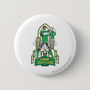 Green Lantern with Letters 2 Inch Round Button