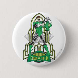 Green Lantern with Letters 2 Inch Round Button