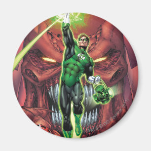 Green Lantern with stream of light - Colour Magnet