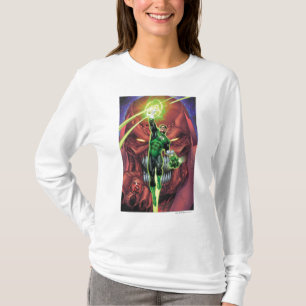 Green Lantern with stream of light - Colour T-Shirt