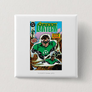 Green Lanterns Flying 2 Inch Square Button