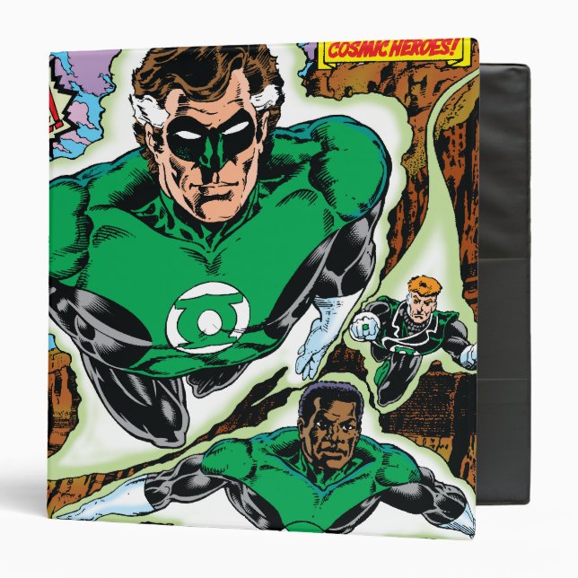 Green Lanterns Flying Binder (Front/Inside)