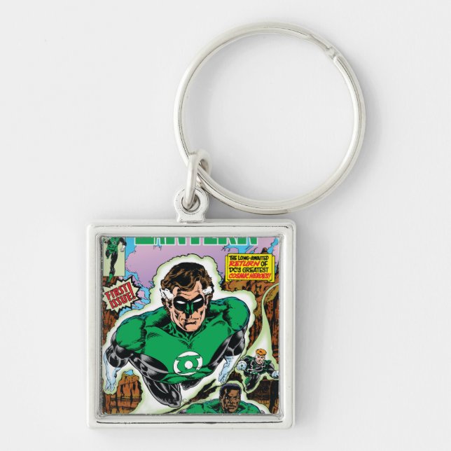 Green Lanterns Flying Keychain (Front)