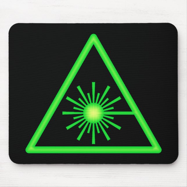 Green Laser Symbol Mousepad (Front)