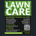 Green Lawn, Lawn Care Services Flyer<br><div class="desc">Green Lawn,  Lawn Care Services Advertising Flyer by The Business Card Store.</div>