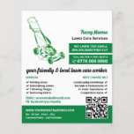 Green Lawn-Mower, Lawn Care Services Flyer<br><div class="desc">Green Lawn-Mower,  Lawn Care Services Advertising Flyer by The Business Card Store.</div>