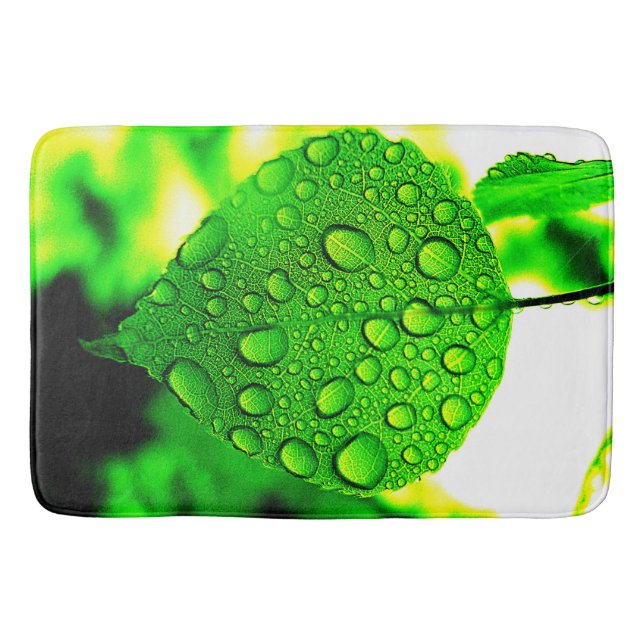 Green Leaf Bath Mat (Front)