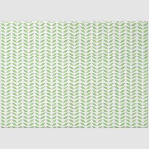 Green Leaf Floral Pattern Tissue Paper