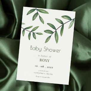 Green Leaf Invitation