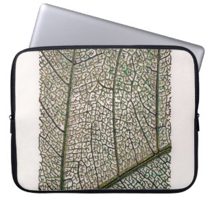 Green leaf laptop sleeve
